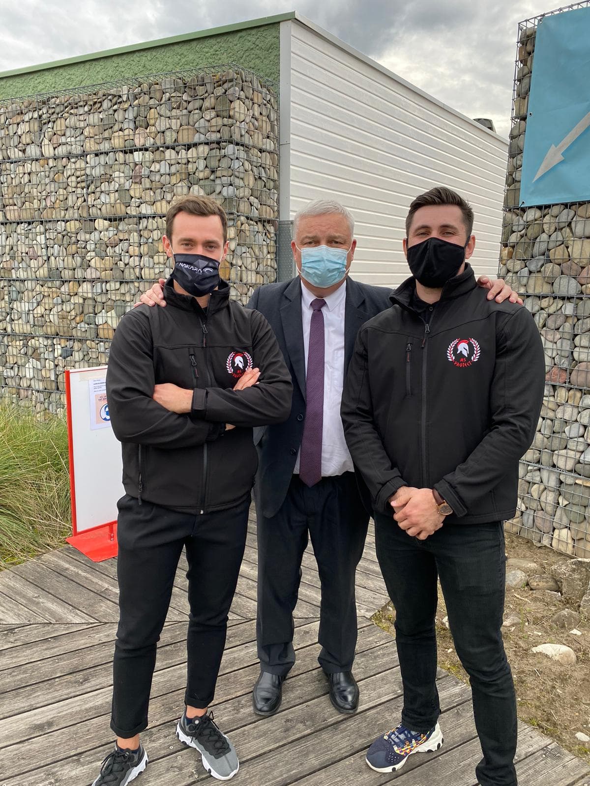 Agents MS Protect avec le Maire de Colmar